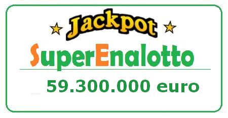 valore Jackpot Superenalotto oggi