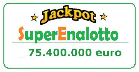 valore Jackpot Superenalotto oggi