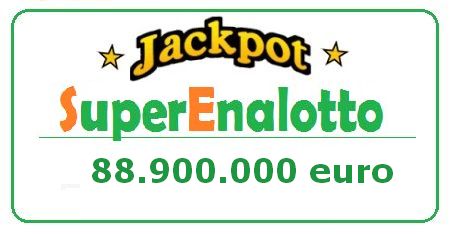 valore Jackpot Superenalotto oggi